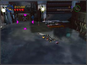 Po prawej znajdziesz toksyny i pływającą w nich beczkę - Harboring a Grudge (cz.1) | Villiant Episode 5 | LEGO Batman The Videogame - LEGO Batman: The Videogame - poradnik do gry