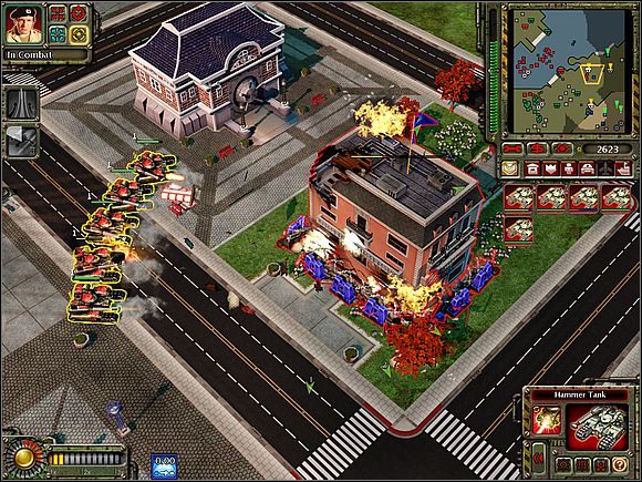 Problemem może się okazać bank położony całkiem na południu [7] - Genewa - Opis przejścia (cz.2) - Sowieci - Command & Conquer: Red Alert 3 - poradnik do gry