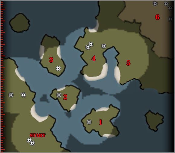1 - Mykonos - Mapa - Sowieci - Command & Conquer: Red Alert 3 - poradnik do gry