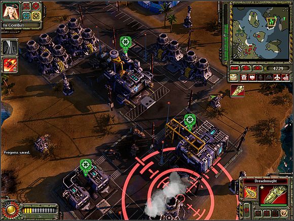 Możesz również zrzucać na przeciwnika jego sprzęt (wcześniej zassany do kosmosu) - Mykonos - Opis przejścia (cz.2) - Sowieci - Command & Conquer: Red Alert 3 - poradnik do gry