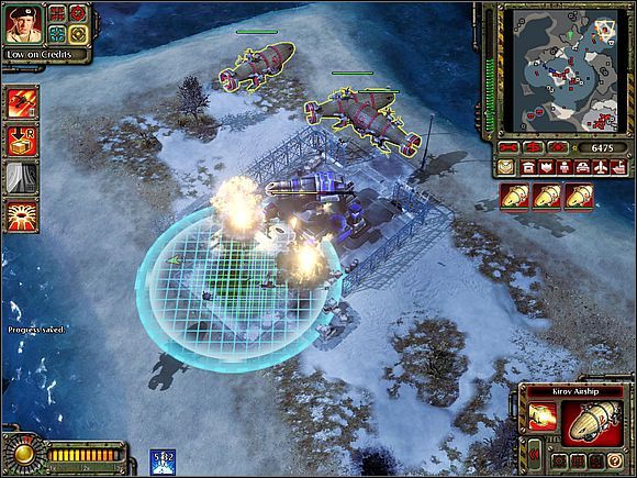 Jeśli nie zdołasz zniszczyć zderzacza zanim zostanie on użyty, Twoja baza mocno ucierpi - Baza lotnicza Von Esling - Opis przejścia (cz.2) - Sowieci - Command & Conquer: Red Alert 3 - poradnik do gry