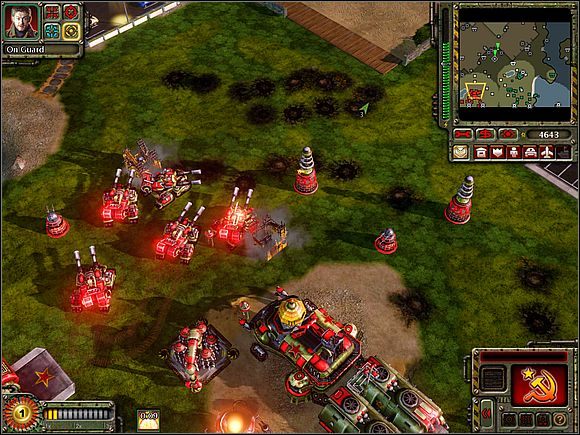 Obrona złożona z Tesli, działek przeciwlotniczych i paru czołgów jest niezwykle skuteczna. - Góra Fuji - Opis przejścia (cz.3) - Sowieci - Command & Conquer: Red Alert 3 - poradnik do gry