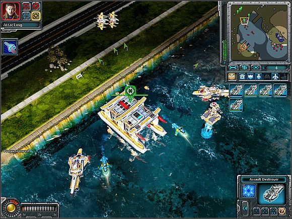 Wykonaj kilka kursów, co by zlikwidować japońskie stocznie - Gibraltar - Opis przejścia (cz.3) - Alianci - Command & Conquer: Red Alert 3 - poradnik do gry