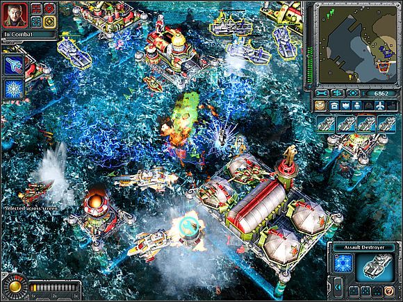 Wykorzystaj moc, jaką są samoloty szpiegowskie (Surveillance Sweep) do odsłonięcia wrogiej bazy [6] - Gibraltar - Opis przejścia (cz.3) - Alianci - Command & Conquer: Red Alert 3 - poradnik do gry