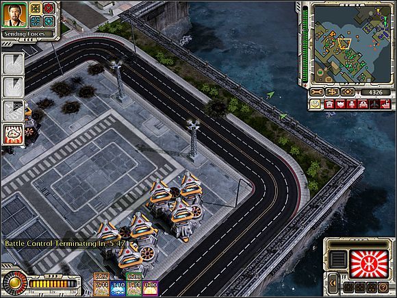 Stojąc w tym miejscu, Yuriko może niszczyć nadlatujące sterowce Sowietów. - Jokohama - Opis przejścia (cz.2) - Japonia - Command & Conquer: Red Alert 3 - poradnik do gry