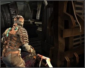 Przeszukujemy dokładnie męską szatnię, są w niej dwie otwarte szafki - Korekta kursu (cz.1) | Rozdział 03 | Solucja Dead Space - Dead Space - poradnik do gry