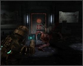 Idziemy w stronę laboratorium chemicznego, zjeżdżamy windą - Zgubne oddanie (cz.1) | Rozdział 05 | Solucja Dead Space - Dead Space - poradnik do gry