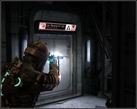 Będąc w stanowisku ochrony, idziemy do skrzydła diagnostyki obrazowej i wchodzimy do laboratorium - Zgubne oddanie (cz.2) | Rozdział 05 | Solucja Dead Space - Dead Space - poradnik do gry