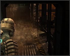 W pomieszczeniu kontroli atmosferycznej jest Stacja zapisu , Magazyn oraz kilka szafek - Groźne środowisko (cz.1) | Rozdział 06 | Solucja Dead Space - Dead Space - poradnik do gry