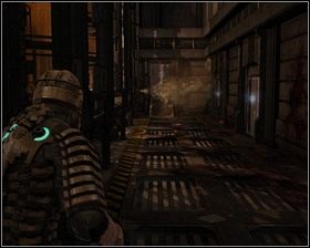 Dochodzimy do Windy, na dole czeka nas gruby potwór, po którego zabiciu ruszy na nas gromada pełzających robali - Groźne środowisko (cz.3) | Rozdział 06 | Solucja Dead Space - Dead Space - poradnik do gry