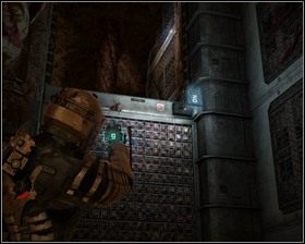 Następnie oddajemy skok na ścianę prostopadłą do bramy - Groźne środowisko (cz.4) | Rozdział 06 | Solucja Dead Space - Dead Space - poradnik do gry