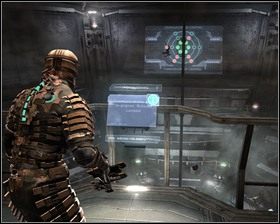 Wracamy do pomieszczenia komunikacyjnego i aktywujemy konsolę - Odszukać i uratować (cz.2) | Rozdział 08 | Solucja Dead Space - Dead Space - poradnik do gry