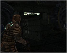 Mikrojądro znajdziemy na końcu hali, zabieramy go uciekamy przez drzwi po prawej - Martwy po przybyciu (cz.2) | Rozdział 09 | Solucja Dead Space - Dead Space - poradnik do gry