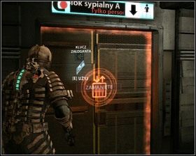 Wychodzimy z mesy i idziemy do drzwi po prawej - Koniec dni (cz.1) | Rozdział 10 | Solucja Dead Space - Dead Space - poradnik do gry