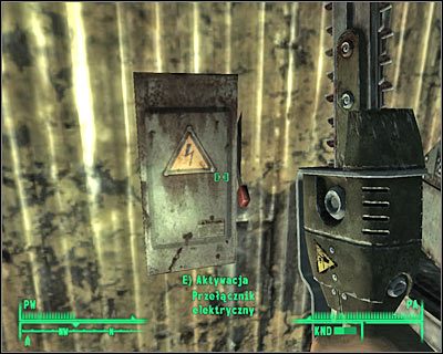 Po znalezieniu się we wnętrzu Krypty 112 podejdź do panelu i skorzystaj z niego celem odblokowania sobie dalszego przejścia - QUEST 7 - Cele naukowe | Główne questy Fallout 3 - Fallout 3 - poradnik do gry