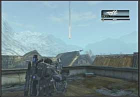 Wejdź po niej na górę i zabij obsługę moździerza, który przyda się teraz do utorowania dalszej drogi dla drużyny po drugiej stronie ulicy - Barykady dróg (cz.2) | Ostrze włóczni | Gears of War 2 - Gears of War 2 - poradnik do gry