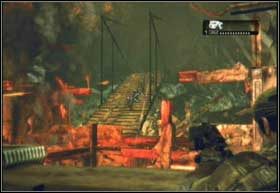 Pomiędzy końcem kolumny, a przewróconym samochodem znajdziesz ogłoszenie w Ilima City - potrzebna pomoc - Zapadające uczucie | Mieszkańcy | Gears of War 2 - Gears of War 2 - poradnik do gry