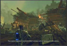 Strefa lądowania znajduje się na dachu budynku, który wskaże Dom - Niewola | Mieszkańcy | Gears of War 2 - Gears of War 2 - poradnik do gry