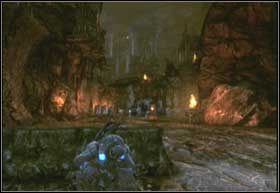 Poszukaj symbolu Szarańczy w terminalach komputerowych, identycznego z tym, który wyświetlił się na pierwszej napotkanej maszynie - Odpowiedzi | Rój | Gears of War 2 - Gears of War 2 - poradnik do gry