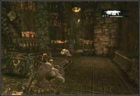 Niezależnie od tego czy wybrałeś lewą czy prawą salę, ich przejście wygląda bardzo podobnie - Królewska inkwizycja | Rój | Gears of War 2 - Gears of War 2 - poradnik do gry
