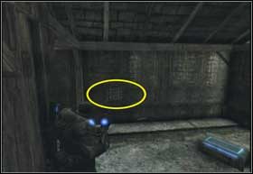 Kiedy skończy się daszek, przebiegnij przez otwarte drzwi w budynku na wprost - Nagłe przebudzenie (cz.2) | Nadciągająca burza | Gears of War 2 - Gears of War 2 - poradnik do gry