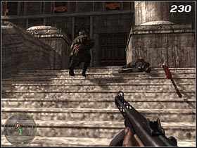 Zabijając Niemców zauważysz, że Rosjanie systematycznie będą zbliżać się do budynku - Serce Rzeszy | Punkt przełamania Call of Duty World at War - Call of Duty: World at War - poradnik do gry