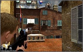 Z pomieszczenia, w którym się znajdziesz, będziesz mieć widok na sąsiedni budynek - Etap II - Siena (cz.2) | Quantum of Solace - Quantum of Solace - poradnik do gry
