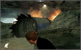 by dostać się do najbliższego bezpiecznego miejsca, wraku samolotu - Etap IV - Sink Hole | Quantum of Solace - Quantum of Solace - poradnik do gry
