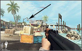 W chwili zażegnania niebezpieczeństwa przejdź na plażę i skieruj się w lewo - Etap V - Shanty Town | Quantum of Solace - Quantum of Solace - poradnik do gry