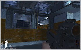 Dalsza droga wymaga skorzystania z drabiny - Etap IX - Miami Airport (cz.2) | Quantum of Solace - Quantum of Solace - poradnik do gry