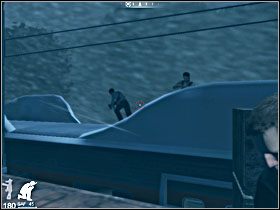 Przejdź wagonem do jego końca i skorzystaj ze znajdującej się tam drabiny, by znów wrócić na dach - Etap X - Montenegro Train (cz.1) | Quantum of Solace - Quantum of Solace - poradnik do gry