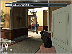 Opuszczając tę część apartamentu, trafisz na korytarz w pobliżu przeciwnika nr 4 - Etap XI - Casino Royale (cz.1) | Quantum of Solace - Quantum of Solace - poradnik do gry