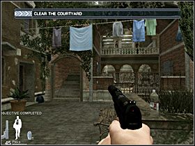 Przejdź nim do końca i wejdź po znajdujących się tam schodach - Etap XIV - Venice (cz.1) | Quantum of Solace - Quantum of Solace - poradnik do gry