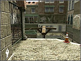 Na szczycie czeka Cię zręcznościowy moment - rozpędź się, biegnąc sprintem i wskocz na drewnianą konstrukcję - Etap XIV - Venice (cz.2) | Quantum of Solace - Quantum of Solace - poradnik do gry