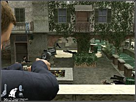 Przejdź przez niego na drugą stronę, wyjdź na balkon i przygotuj się na kolejną strzelaninę - Etap XIV - Venice (cz.2) | Quantum of Solace - Quantum of Solace - poradnik do gry