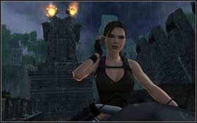 Wsiadaj na motocykl, nabierz rozpędu (w tym celu przytrzymaj jednocześnie gaz i hamulec) i wyjedź na zewnątrz - Southern Mexico - Land of the Dead (cz.2) | Solucja Tomb Raider Underworld - Tomb Raider: Underworld - poradnik do gry