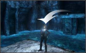 Rozbujaj się po ścianie i wykonaj skok w prawo łapiąc się krawędzi - Jan Mayen Island - Valhalla (cz.2) | Solucja Tomb Raider Underworld - Tomb Raider: Underworld - poradnik do gry