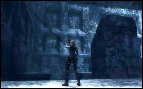 Kiedy znajdziesz się na miejscu, znowu musisz wskoczyć na górę odbijając się od ściany do ściany - Jan Mayen Island - Valhalla (cz.2) | Solucja Tomb Raider Underworld - Tomb Raider: Underworld - poradnik do gry