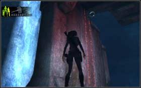 Pobiegnij w prawo unikając spotkania z ognistymi strzałami Natli i Yeti - Arctic Sea - Out of Time (cz.2) | Solucja Tomb Raider Underworld - Tomb Raider: Underworld - poradnik do gry
