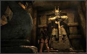 [21] Na lewo od statuy Thora - Mediterranean Sea - The Norse Connection | Sekrety Tomb Raider Underworld - Tomb Raider: Underworld - poradnik do gry
