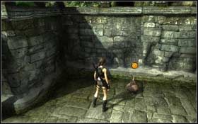 [34] Z ostatniego filara skocz w kierunku gzymsu i przesuń się w prawą stronę - Coastal Thailand - Remnants | Sekrety Tomb Raider Underworld - Tomb Raider: Underworld - poradnik do gry