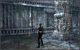 [84] Po lewej stronie kolumn, przed wejściem do świątyni - Southern Mexico - Xibalba | Sekrety Tomb Raider Underworld - Tomb Raider: Underworld - poradnik do gry