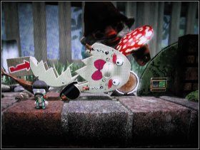 Idziemy w prawo, mijamy checkpoint i wspinamy się na wzniesienie - 1. First Steps | The Gardens | LittleBigPlanet - LittleBigPlanet - poradnik do gry