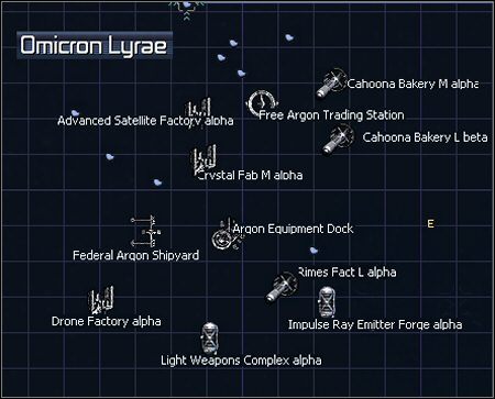 1 - Omicron Lyrae | Galaktyka w X3 Konflikt Terrański - X3 Konflikt Terrański - poradnik do gry