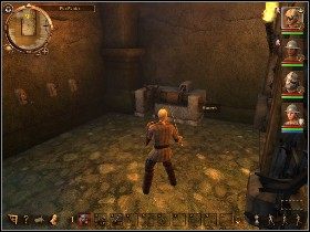 Aby naprawić fontannę ustaw dźwignie w następujący sposób (zaczynając od lewej strony): 1) góra 2) dół 3) dół 4) góra 5) dół - Zadania poboczne | Rozdział 3 | Drakensang The Dark Eye - Drakensang: The Dark Eye - poradnik do gry