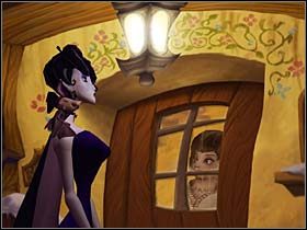 Powraca więc pod salon Miny Stoker (spod salonu kosmetycznego w prawo), jednak przed ostatecznym rozwiązaniem problemów rodzinnych modystki postanawia zająć się sprawą tak potrzebnego jej konia - Dom Giny Martinelli, studnia, obozowisko Cyganki - Miasteczko Vlad's Landing - A Vampyre Story - poradnik do gry