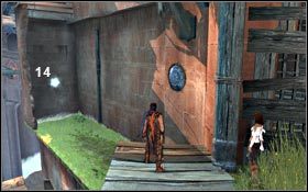 Za wnęką wyjrzyj poza krawędź i opuść się niżej - Wiatraki - Ziarna Światła | Zrujnowana Cytadela | Prince of Persia - Prince of Persia - poradnik do gry