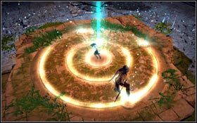 Po zjechaniu do samego końca, skorzystaj z możliwości rękawicy i opuść się jeszcze niżej, gdzie Elika będzie w końcu mogła uleczyć lokację - Wieża Ormazda | Miasto Światła | Prince of Persia - Prince of Persia - poradnik do gry