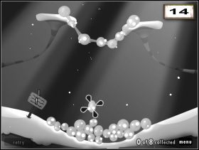 Jeśli masz już wszystkich albinosów wybudzonych z zimowego snu, przenieś je pojedynczo na dół jamy (14 ) - Hang Low | Rozdział 1 | World of Goo - World of Goo - poradnik do gry