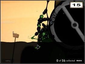 Najpierw dwoma balonami podnieś tamujący dostęp do wnętrza drążek (14 ) - Welcoming Unit | Rozdział 2 | World of Goo - World of Goo - poradnik do gry